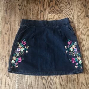 NWOT Topshop Moto Black Mini Skirt